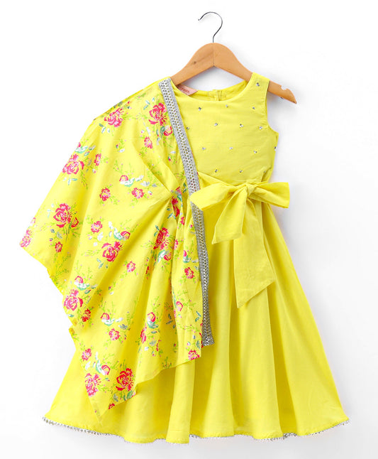Girls Maxi With Lace Work