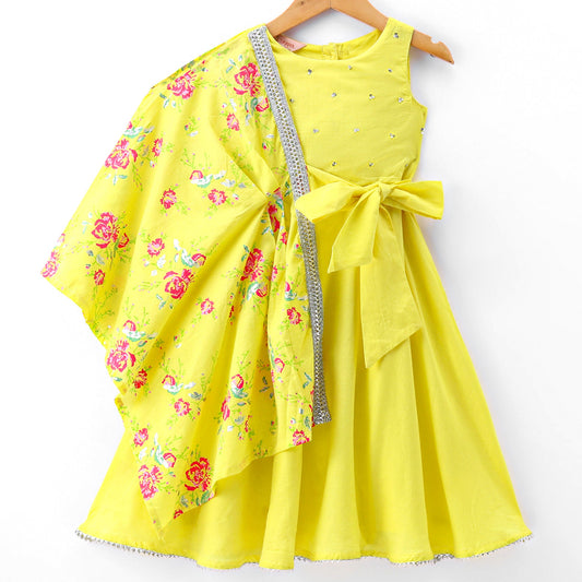 Girls Maxi With Lace Work
