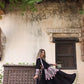 Raas | Black With Pink Thread Mirror work Chaniyacholi