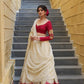 Red and Gold White Bridal Lehenga | Wedding Diaries