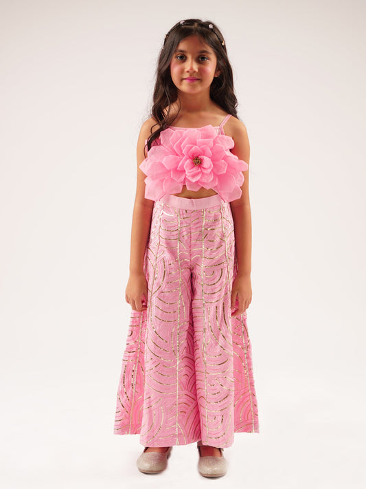 Bollywood Tadka Pink Jumpsuit for Girls
