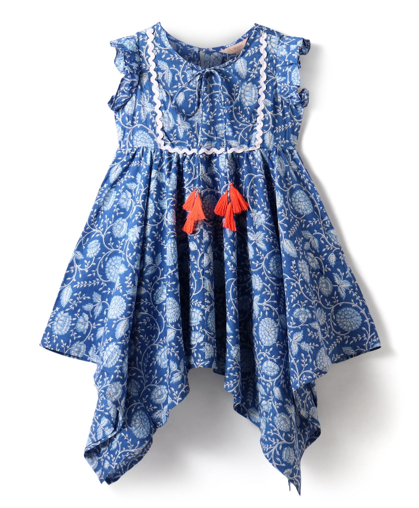 Girls Stylish Folklore Printed Dress