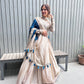 Tissue Lehenga with Bandhani