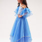 Bollywood Tadka Blue Ghagra Choli Set For Girls
