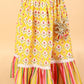 Girls Stylish Folklore Print Ghaghara Choli Set