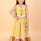 Girls Stylish Folklore Print Ghaghara Choli Set