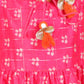 Girls printed chanderi lurex maxi