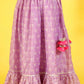 Girls printed chanderi lurex ghaghra choli set