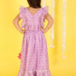 Girls printed chanderi lurex ghaghra choli set