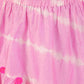 Girls Fusion Tie & Dye Tiered Skirt with Ballon Top