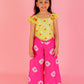 Girls Fusion Tie & Dye Flared Palazzo with Top