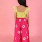 Girls Fusion Tie & Dye Flared Palazzo with Top