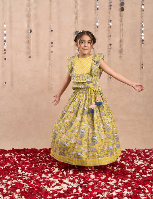Lil Drama Girls Choli with Ghaghra Set