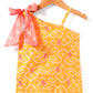 Girls Printed Chanderi Lurex Kurta Sharara Set