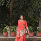 Raas | Orange Mirror Work Chaniyacholi