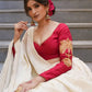 Red and Gold White Bridal Lehenga | Wedding Diaries