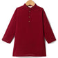 Boys Printed Cotton Kurta Pyjama Jacket Set