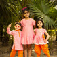Boys stylish Folklore print cotton kurta with pyjama set