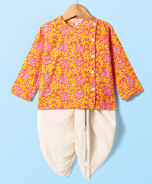 Lil Drama Boys Kurta With Dhoti Set