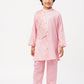 Bollywood Tadka Pink Kurta Pant Set For Boys