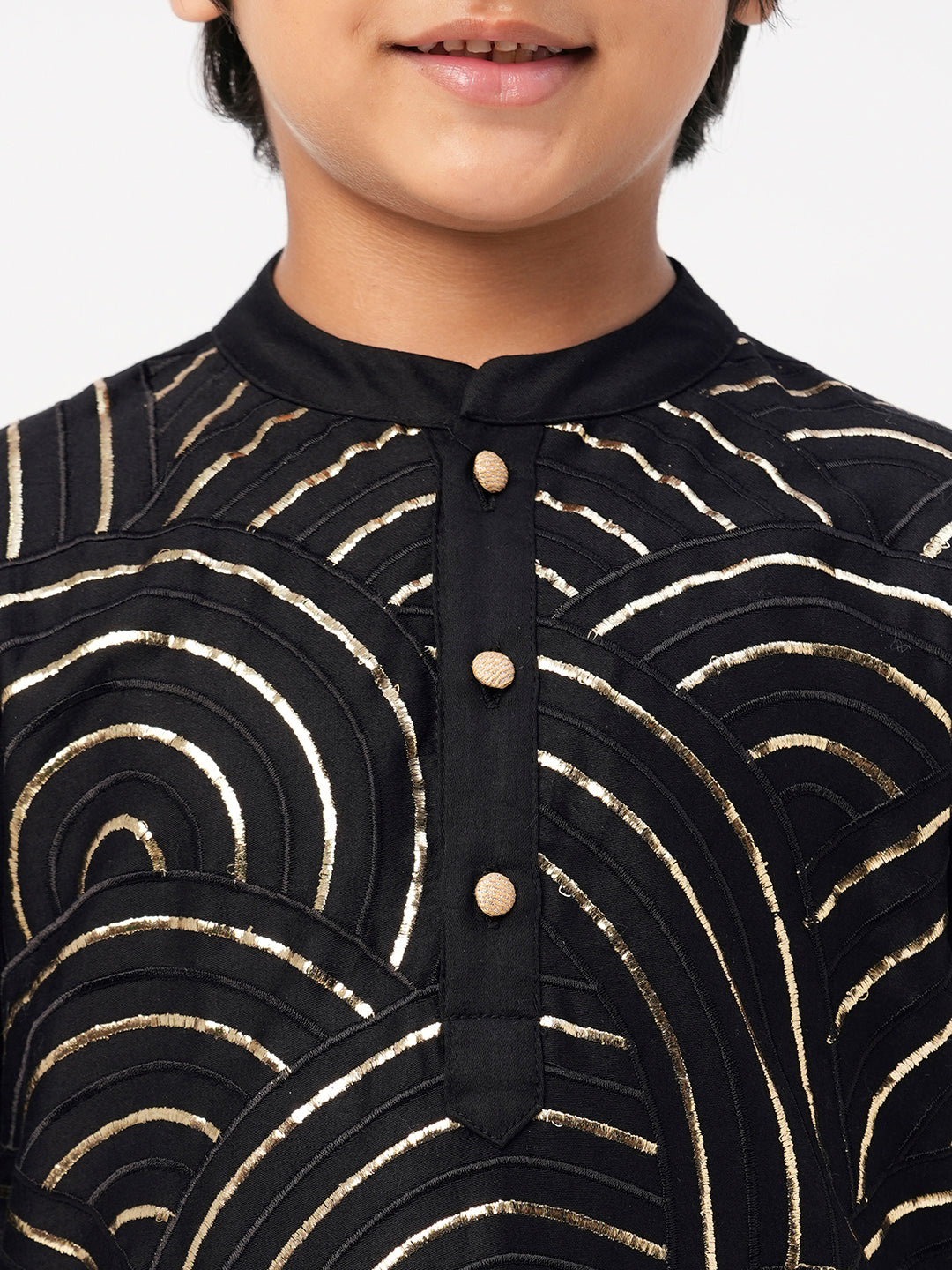 Bollywood Tadka Black Kurta Pant Set For Boys