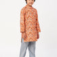 Raangoli Boys Orange Kurta With Pyjama Set