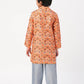 Raangoli Boys Orange Kurta With Pyjama Set
