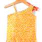 Girls Printed Chanderi Lurex Kurta Sharara Set