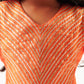 Mehfil Orange Ghagra Choli Dupatta Set For Girls
