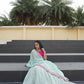 Rani Pink & Sky Ethnic Lehenga