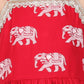 Trunk Tales Girls Red Kurta with Sharara set