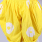 Marigold Magic White Girls Cotton Kurta And Yellow Dhoti Ethnic Set
