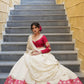 Red and Gold White Bridal Lehenga | Wedding Diaries