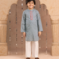 Jaipur Boys Grey Kurta And Pyjama Ethnic Set