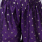 Zarqa Girls Purple Kurta With Sharara Set