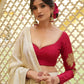 Red and Gold White Bridal Lehenga | Wedding Diaries
