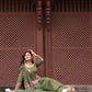 Raas | Mehndi Green Navratri Chaniyacholi