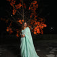 Arum Pastel Green Georgette Saree - Ensembles