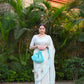 Badal Wala Safed Georgette Saree - Ensembles