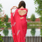 Barbie Fuchsia Pink Upada Silk Saree - Ensembles