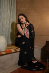 Black Evil Eye Viscose Saree - Ensembles
