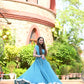 Blue Lehriya Lehenga - Ensembles