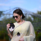 Boss Lady Yellow Georgette Saree - Ensembles