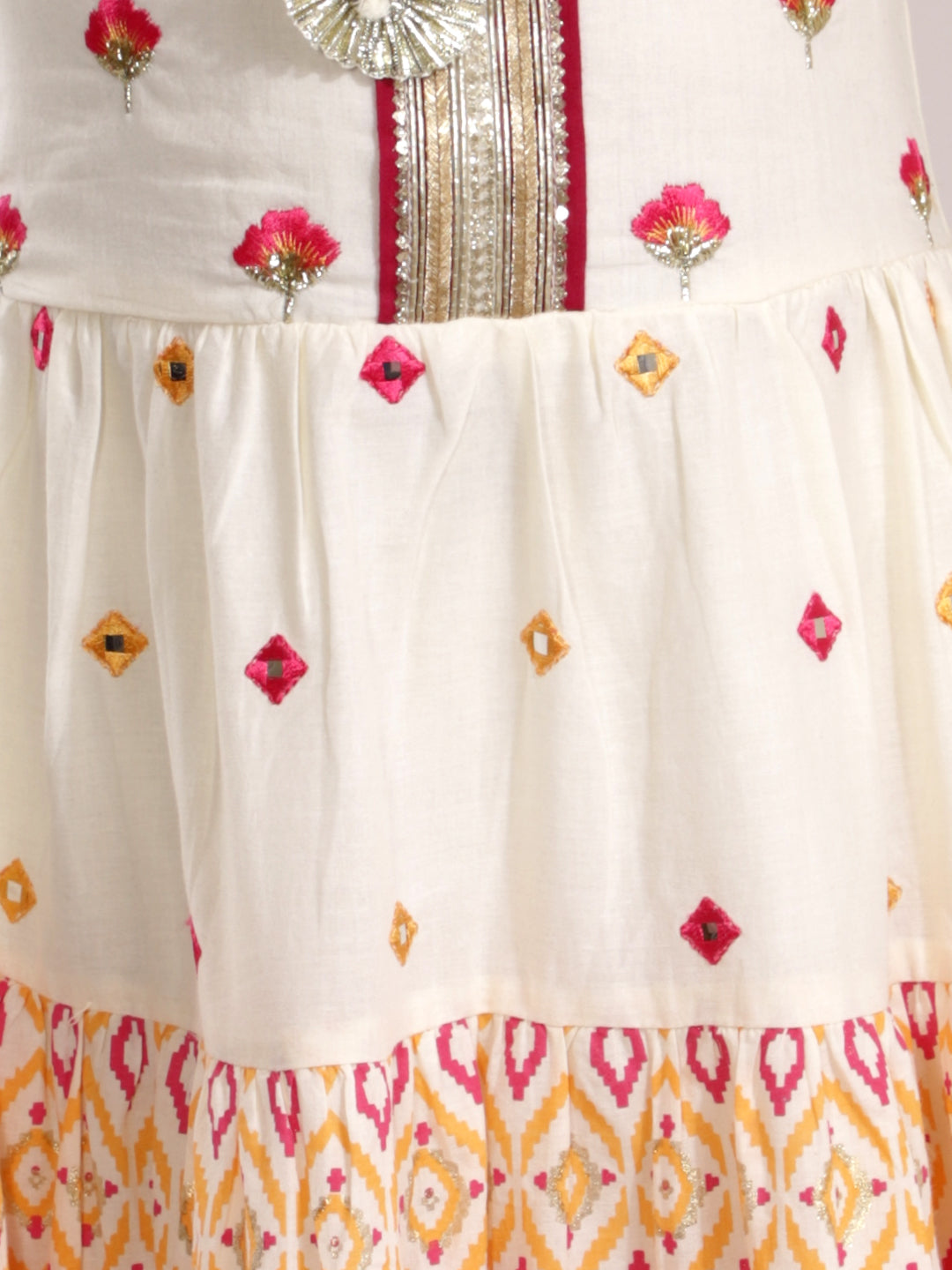 Lil Drama Girls Cotton Ethnic Maxi