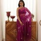 Chand Hand-Embroidered Silk Organza Saree - Ensembles