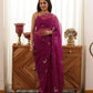Chand Hand-Embroidered Silk Organza Saree - Ensembles