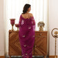 Chand Hand-Embroidered Silk Organza Saree - Ensembles