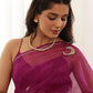 Chand Hand-Embroidered Silk Organza Saree - Ensembles