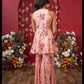 Floral Elegance: A Chic Peplum Set With Matching Potli For Festive Charm