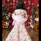 Graceful Glamour: A Stunning Embroidered Lehenga Set For Your Little One's Festive Sparkle!